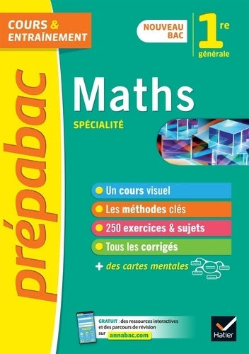Livrenpoche : Prépabac maths 1re générale (spécialité) : Nouveau programme de première - Michel Abadie - Livre