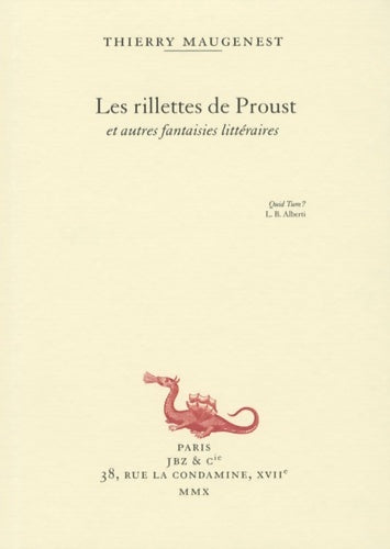 Livrenpoche : Les rillettes de Proust - Thierry Maugenest - Livre