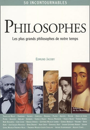 Livrenpoche : Philosophes : Les plus grands philosophes de notre temps - Edmond Jacoby - Livre