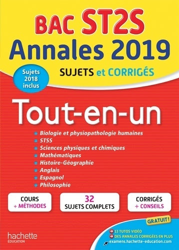 Livrenpoche : Bac ST2S tout-en-un sujets et corrigés 2019 - Alain Prost - Livre