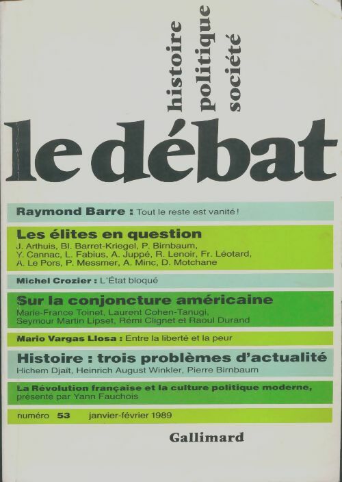 Livrenpoche : Le débat n°53 - Collectif - Livre