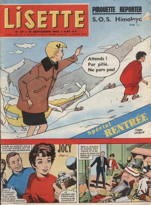 Livrenpoche : Lisette 1962 n°37 : Pirouette reporte, SOS Himalaya - Collectif - Livre