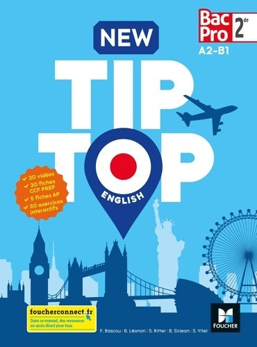 Livrenpoche : New tip top english Seconde bac pro - Éd. 2018 - manuel élève - Béatrice Léonori - Livre
