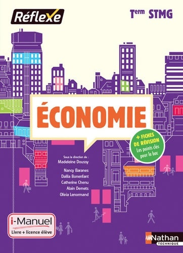 Livrenpoche : économie Terminale STMG - collection réflexe - Nancy Baranes - Livre