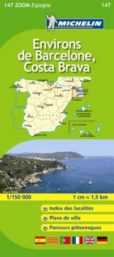 Livrenpoche : Carte zoom environs de Barcelone costa brava - Collectif - Livre