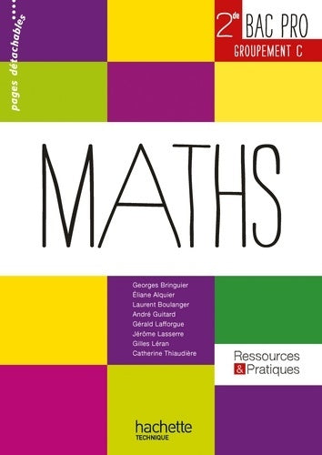 Livrenpoche : Ressources et pratiques maths Seconde bac pro tertiaire (c) - livre élève - ed. 2013 - Catherine Thiaudière - Livre