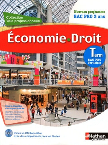 Livrenpoche : Économie - droit term - bac pro tertiaire - Martine Deconinck - Livre