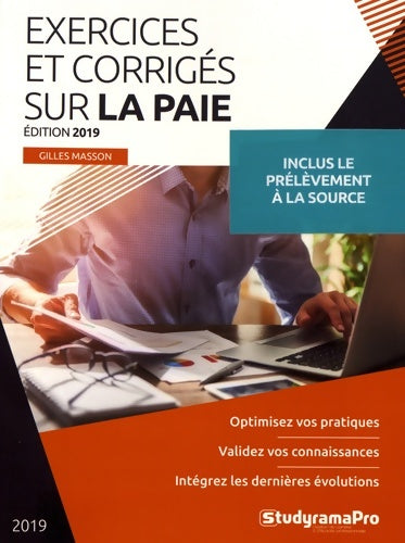 Livrenpoche : Exercices et corrigés sur la paie - edition 2019 - Gilles Masson - Livre