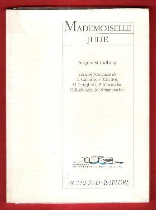 Livrenpoche : Mademoiselle Julie - August Strindberg - Livre