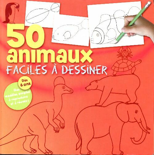 Livrenpoche : 50 animaux faciles à dessiner - Collectif - Livre