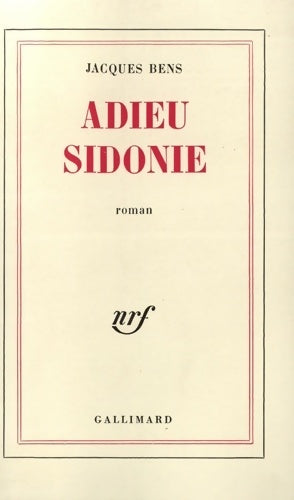 Livrenpoche : Adieu Sidonie - Jacques Bens - Livre