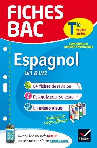 Livrenpoche : Espagnol Terminale toutes séries (LV1 & LV2) - Jean Congar - Livre