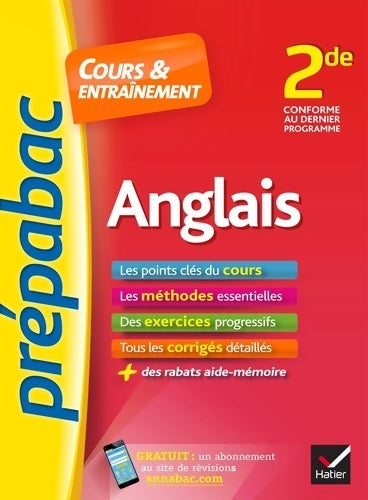 Livrenpoche : Anglais Seconde. Cours & entraînement - Jeanne-France Rattier - Livre