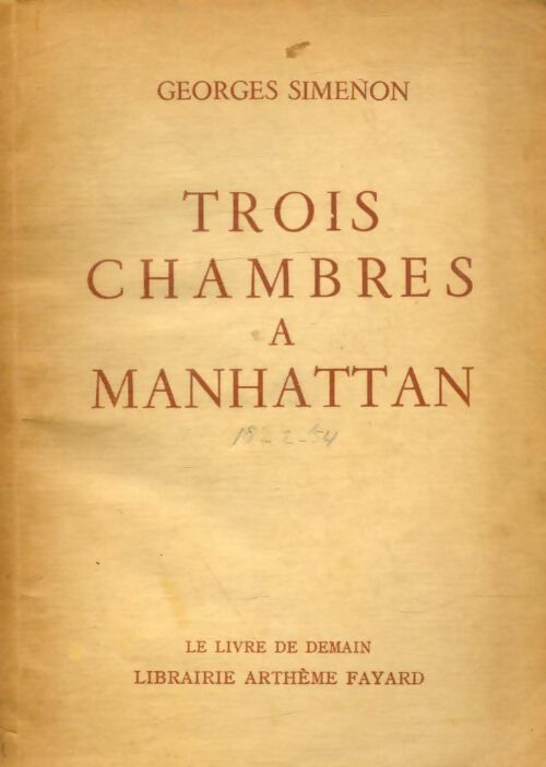 Livrenpoche : Trois chambres à Manhattan - Georges Simenon - Livre
