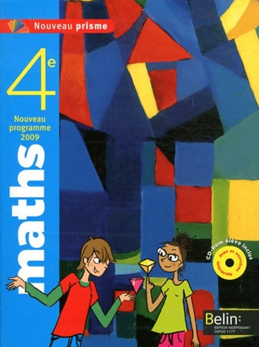 Livrenpoche : Maths - 4e : Manuel élève - cd-rom - Nadine Jacob - Livre