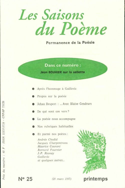 Livrenpoche : Les saisons du poème n°25 - Collectif - Livre