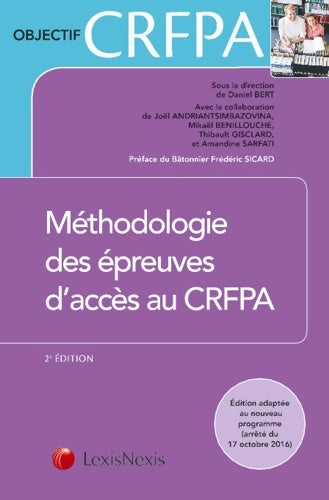 Livrenpoche : Méthodologie des épreuves d'accès au CRFPA - Amandine Sarfati - Livre