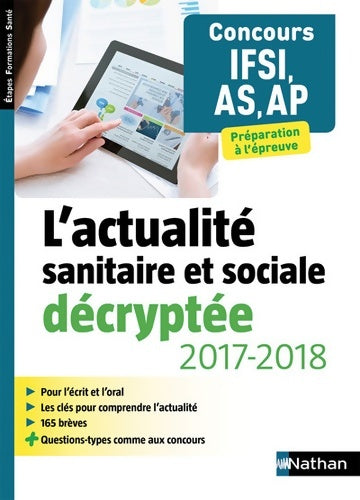 Livrenpoche : L'actualité sanitaire et sociale décryptée AS/AP 2017-2018 - Isabelle Pichon - Livre