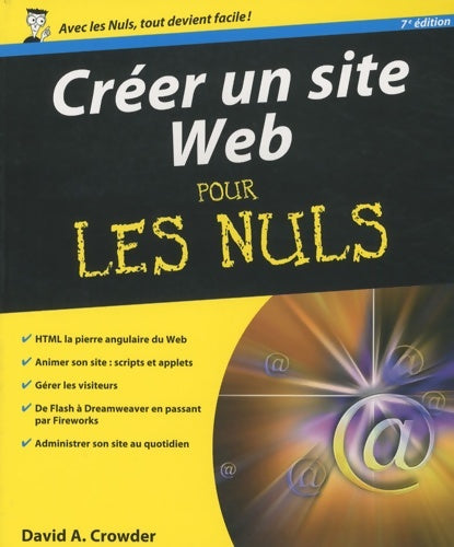 Livrenpoche : Créer un site web 7e pour les nuls - David A. Crowder - Livre