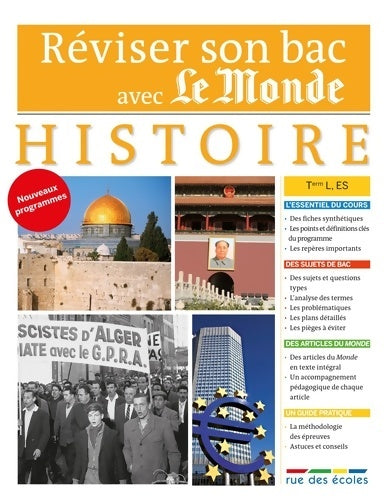 Réviser son bac avec le monde - histoire terminale es l - Didier Giorgini - Livre