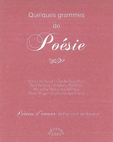 Livrenpoche : Quelques grammes de poésie - Collectif - Livre