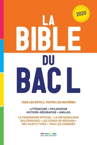Livrenpoche : La bible du bac l 2020 : Tous les outils toutes les matières - Collectif - Livre