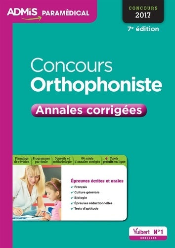 Livrenpoche : Concours orthophoniste - annales corrigées - Collectif - Livre
