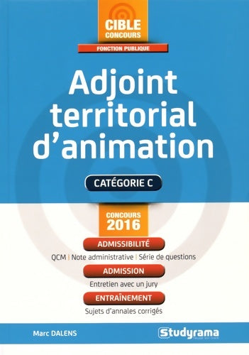 Livrenpoche : Adjoint territorial d'animation session 2016 - Marc Dalens - Livre