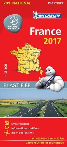 Livrenpoche : Carte France plastifiée 2017 michelin - Michelin - Livre