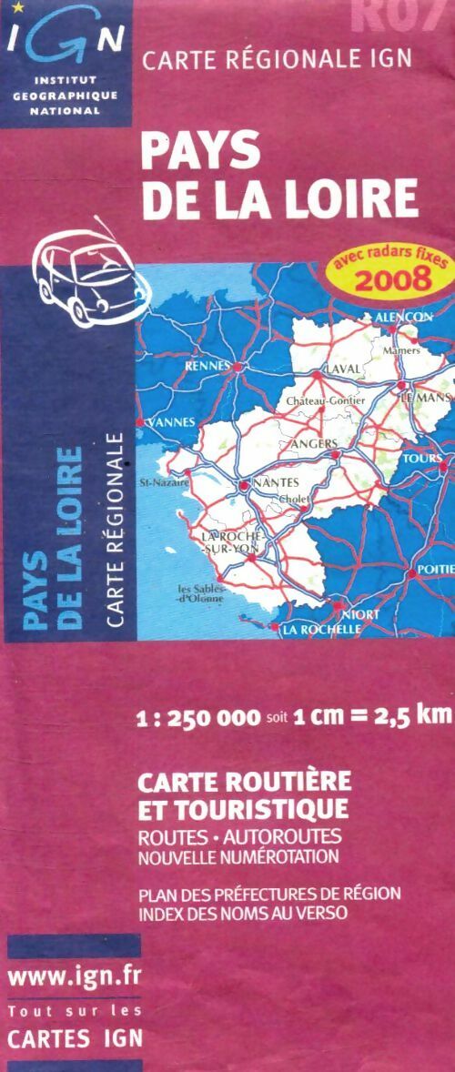 Livrenpoche : Pays de la Loire 2008 : 1/250 000 - Ign - Livre