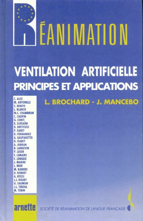 Livrenpoche : Ventilation artificielle : Principes et applications - Philippe Brochard - Livre