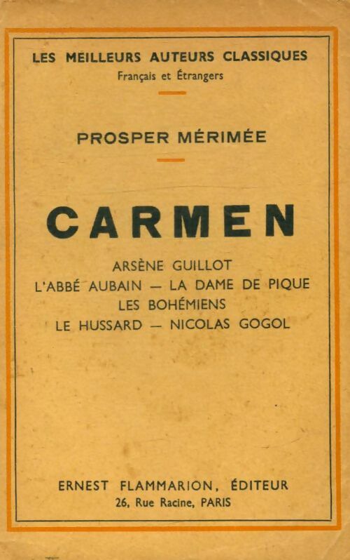 Livrenpoche : Carmen - Prosper Mérimée - Livre