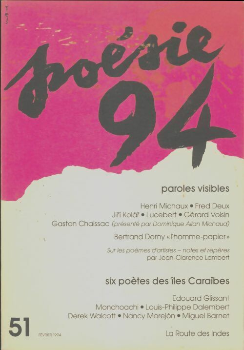 Livrenpoche : Poésie 1994 n°51 - Collectif - Livre