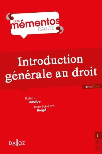 Livrenpoche : Introduction générale au droit - Patrick Courbe - Livre
