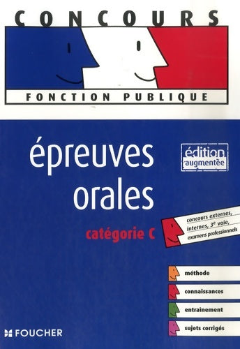 Livrenpoche : épreuves orales : Catégorie c (ancienne edition) - Brigitte Le Page - Livre