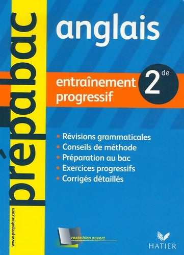 Livrenpoche : Prépabac entraînement progressif anglais Seconde - Didier Hourquin - Livre
