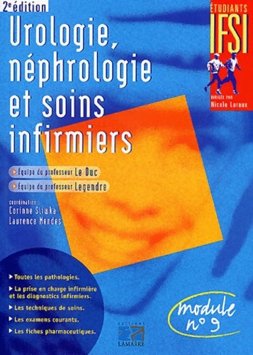 Livrenpoche : Urologie néphrologie et soins infirmiers - Collectif - Livre