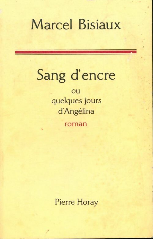 Livrenpoche : Sang d'encre - Marcel Bisiaux - Livre