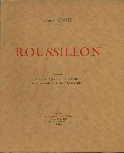 Livrenpoche : Roussillon - Edouard Conte - Livre