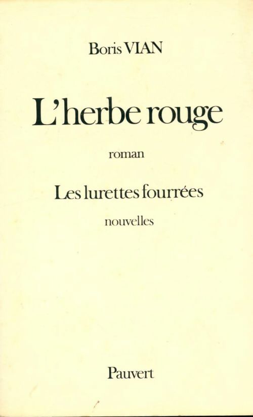 Livrenpoche : L'herbe rouge - Boris Vian - Livre