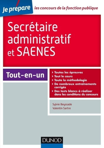 Livrenpoche : Secrétaire administratif et saenes - tout-en-un - Sylvie Beyssade - Livre