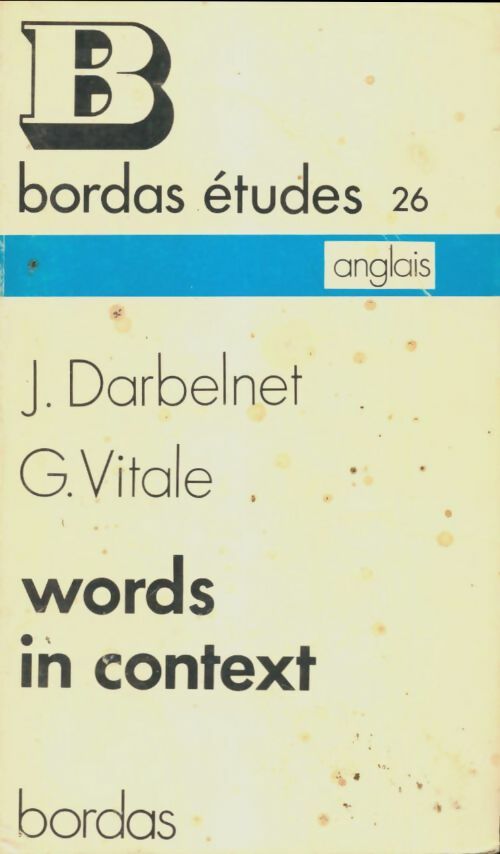 Livrenpoche : Words in context - G. Vitale - Livre