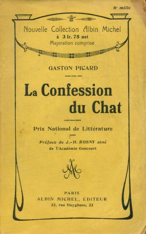 Livrenpoche : La confession du chat - Gaston Picard - Livre