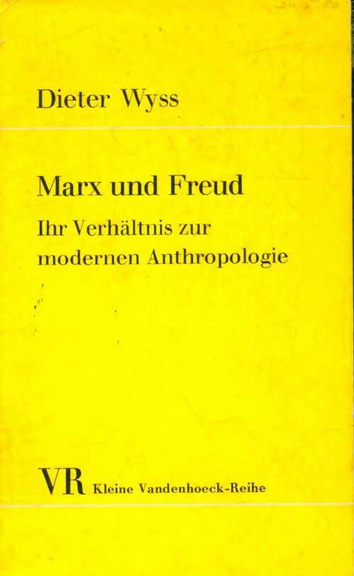 Livrenpoche : Marx und Freud - Dieter Wyss - Livre