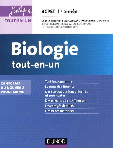 Livrenpoche : Biologie tout-en-un PCPST 1re année - 3e éd. - conforme au nouveau programme : Conforme au nouveau programme - Bernard Augère - Livre