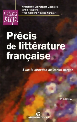 Livrenpoche : Précis de littérature française - Daniel Bergez - Livre