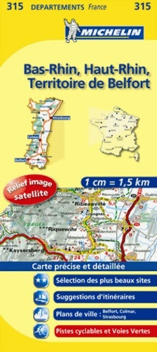 Livrenpoche : Carte dpartements bas-rhin haut-rhin territoire de belfort - Collectif - Livre