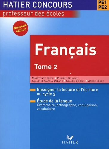 Livrenpoche : Hatier concours - français Tome II - Maryvonne Dhers - Livre