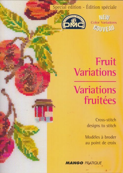 Livrenpoche : Fruit variations : Modèles à broder au point de croix - Collectif - Livre