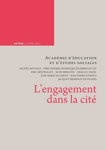 Livrenpoche : L'engagement dans la cité - Académie D'éducation Et D'études Sociales - Livre
